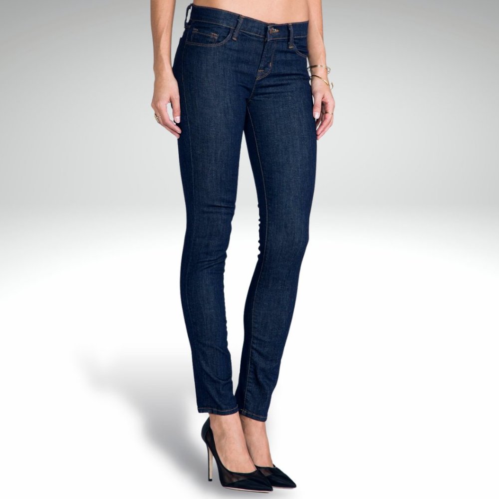 J Brand Women's Low Rise Dark Wash Skinny 25